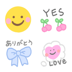 [LINE絵文字] 毎日使えるかわいい絵文字たちの画像