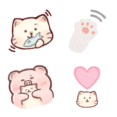 [LINE絵文字] Cute and Adorable Cat Emojisの画像