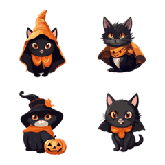 [LINE絵文字] Halloween Catの画像