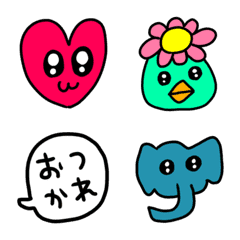 [LINE絵文字] riekimの動物吹き出しセット絵文字の画像