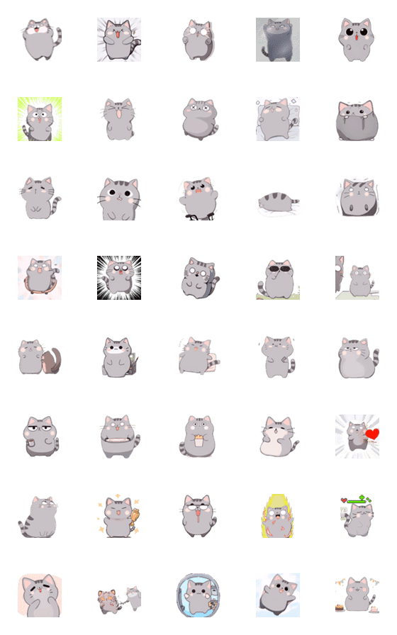 [LINE絵文字]tabby_cat_2(2023 LET'S DRAW)の画像一覧