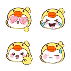 [LINE絵文字] Chibi Duckling (Emoji)の画像