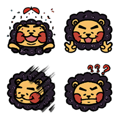 [LINE絵文字] Lion Rice Ballの画像