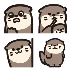 [LINE絵文字] Loc's Otter Animated emoji 2の画像