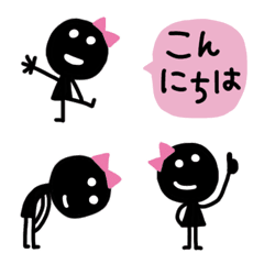 [LINE絵文字] 2頭身けーちゃん・毎日使える絵文字の画像