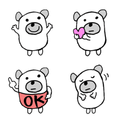 [LINE絵文字] ちんちくりんクマの画像