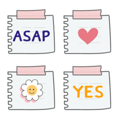 [LINE絵文字] post it notes cuteの画像