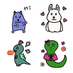 [LINE絵文字] 12-year cycle of the animalsの画像