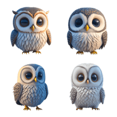 [LINE絵文字] Mysterious Owl VOL.2の画像