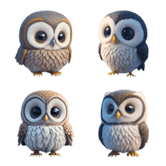 [LINE絵文字] Mysterious Owl VOL.1の画像