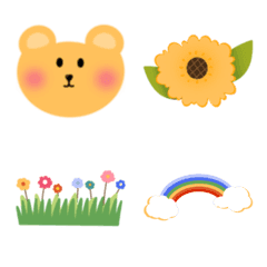 [LINE絵文字] Honey bear cute - emoji 4 uの画像