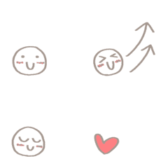 [LINE絵文字] 【動く】ミニスタンプ♡スマイリー絵文字①の画像