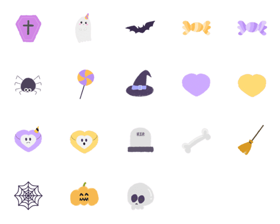 [LINE絵文字]halloweendayの画像一覧