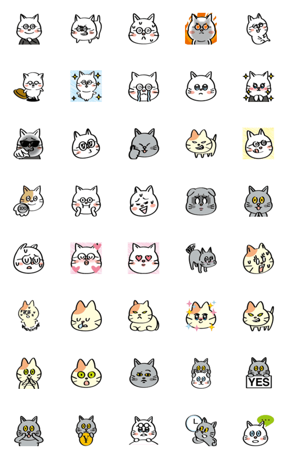 [LINE絵文字]ねがねこの画像一覧