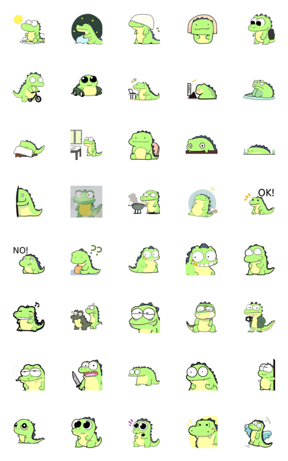 [LINE絵文字]Crocodile(2023 LET'S DRAW)の画像一覧