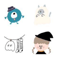 [LINE絵文字] tipupu emoji #03 : Halloweenの画像