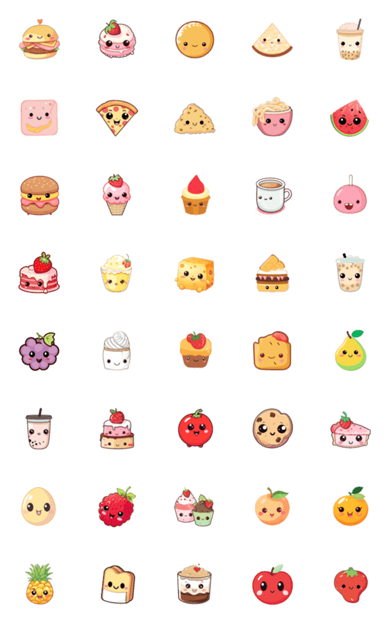 [LINE絵文字]food cute 1の画像一覧