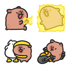 [LINE絵文字] Baby capybara animated emoji 3の画像