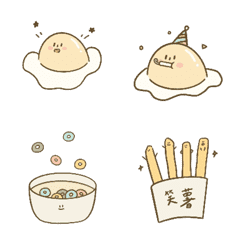 [LINE絵文字] moving little egg flowerの画像