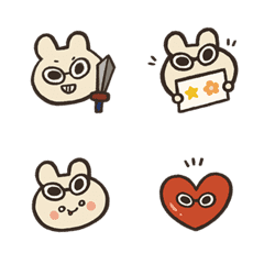 [LINE絵文字] Hani Bunny Emojiの画像