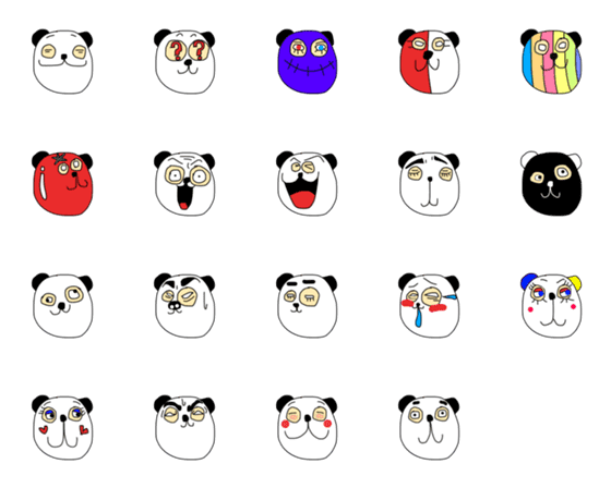 [LINE絵文字]pandamasukumanの画像一覧