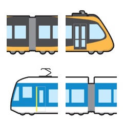 [LINE絵文字] つながる 遊べる 電車 絵文字 23の画像