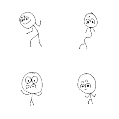 [LINE絵文字] Am i stickman？の画像