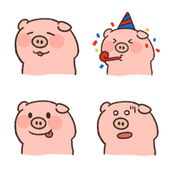 [LINE絵文字] piggy is comming (revision)の画像