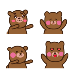 [LINE絵文字] Jack bear expression stickersの画像