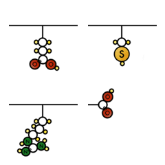 [LINE絵文字] Amino Acid codes simpの画像