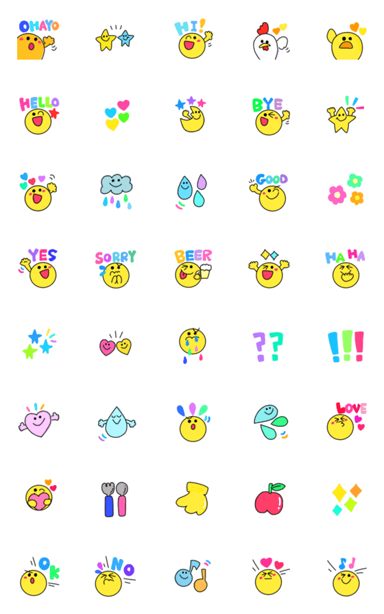[LINE絵文字]◯スマイル愛用セット◯の画像一覧