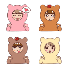 [LINE絵文字] yumeppoi kigurumi lifeの画像