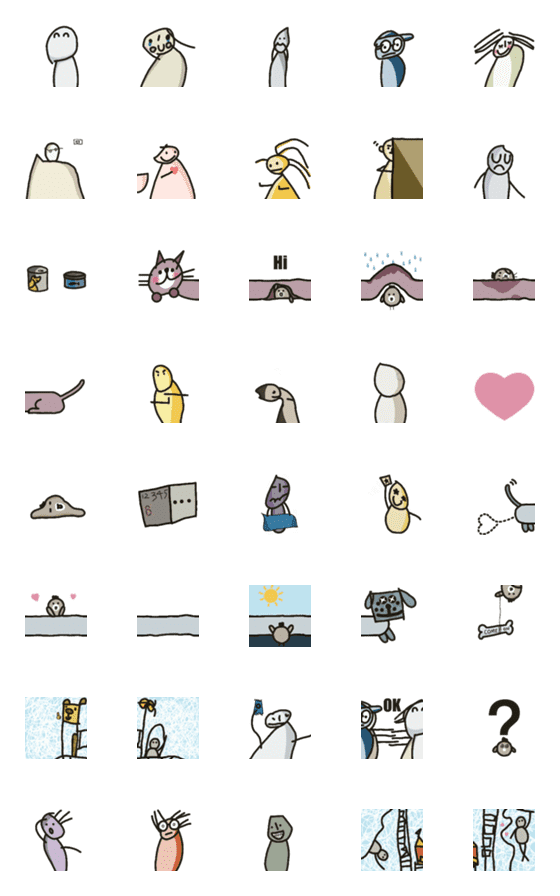 [LINE絵文字]20 students - animated emojiの画像一覧