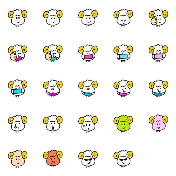 [LINE絵文字]Emoji "Greetings from JW sheep"の画像一覧