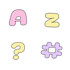 [LINE絵文字] A-Z and Numberrの画像