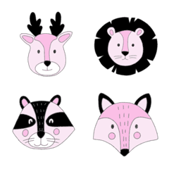 [LINE絵文字] animal pink ckyの画像