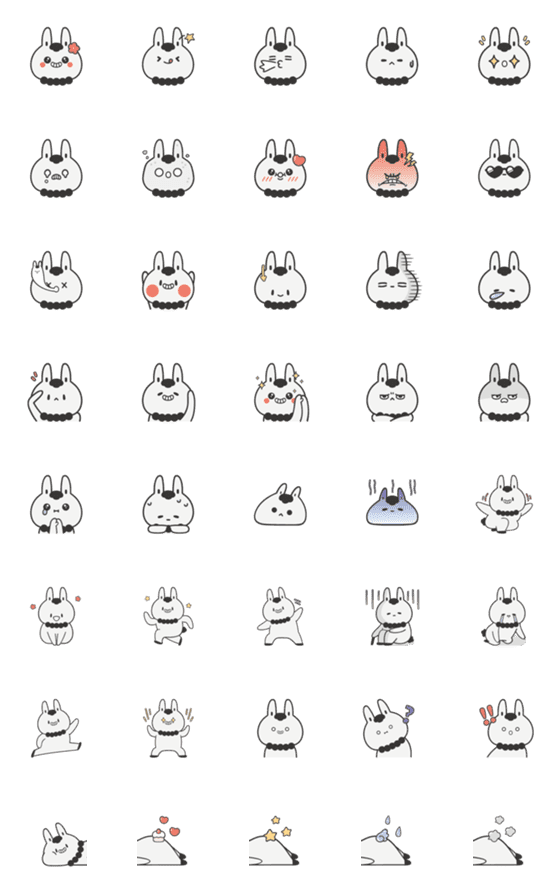 [LINE絵文字]San-bunny Everyday Life2の画像一覧