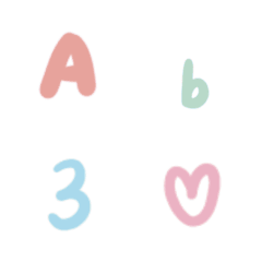 [LINE絵文字] Fu write ABC 1.の画像