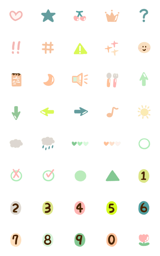 [LINE絵文字]Cute Emoji can use 571の画像一覧