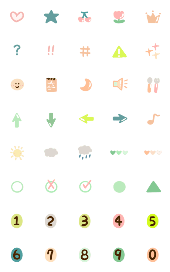 [LINE絵文字]Cute Emoji can use999の画像一覧