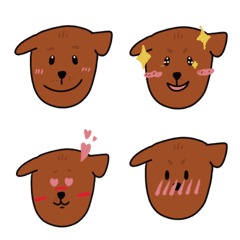 [LINE絵文字] (New！！) Ola is a happy dog.の画像