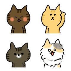 [LINE絵文字] うちのねこ4ひきの画像