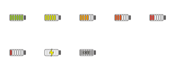 [LINE絵文字]Battery Power 01の画像一覧