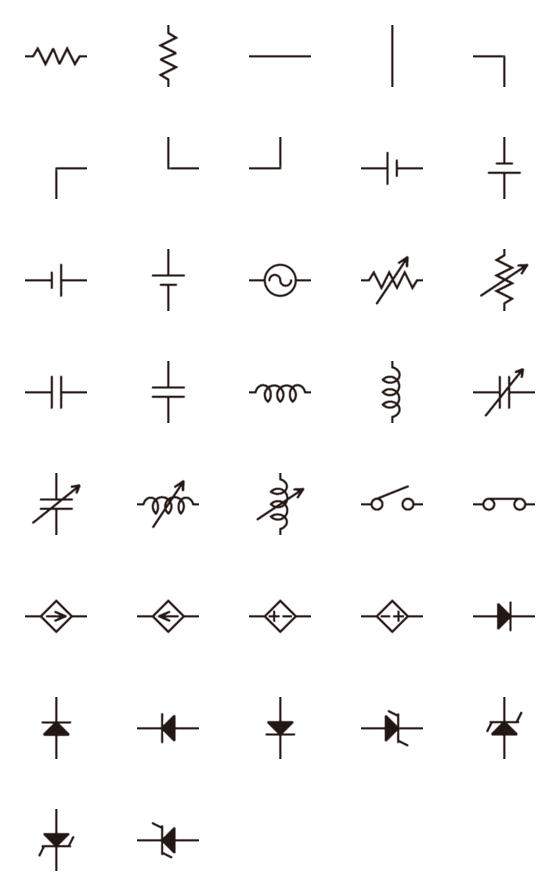 [LINE絵文字]Electric Circuit Diagramの画像一覧