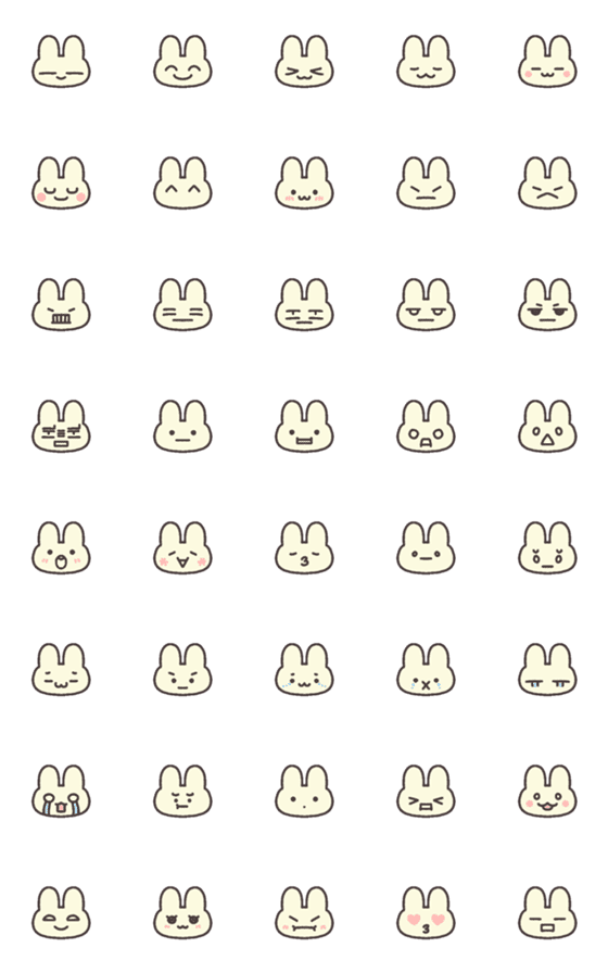 [LINE絵文字]Bunny 2023 LET'S DRAWの画像一覧
