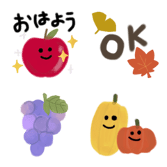 [LINE絵文字] 秋を楽しむ 絵文字の画像