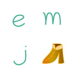 [LINE絵文字] Italian alphabet Emonji(lower case)の画像