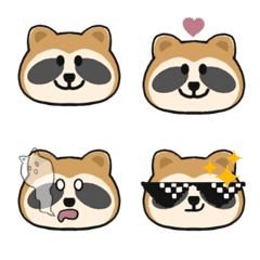 [LINE絵文字] Anxious Raccoon might come in handyの画像