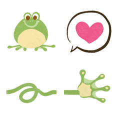 [LINE絵文字] Frog wow's combined emoji-NEWの画像