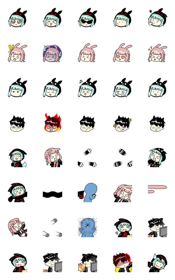 [LINE絵文字]Cruelest Family-emoji01の画像一覧